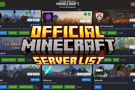 minecraft serverliste|The Official Minecraft Server List is Live